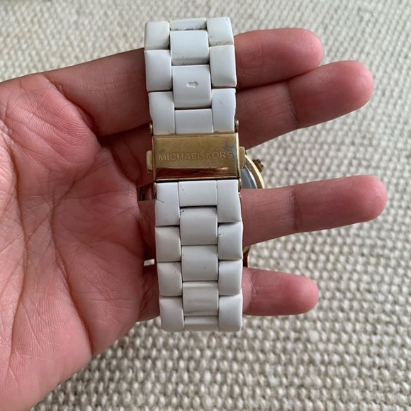 Michael Kors Watch, gold & white - Picture 3 of 3